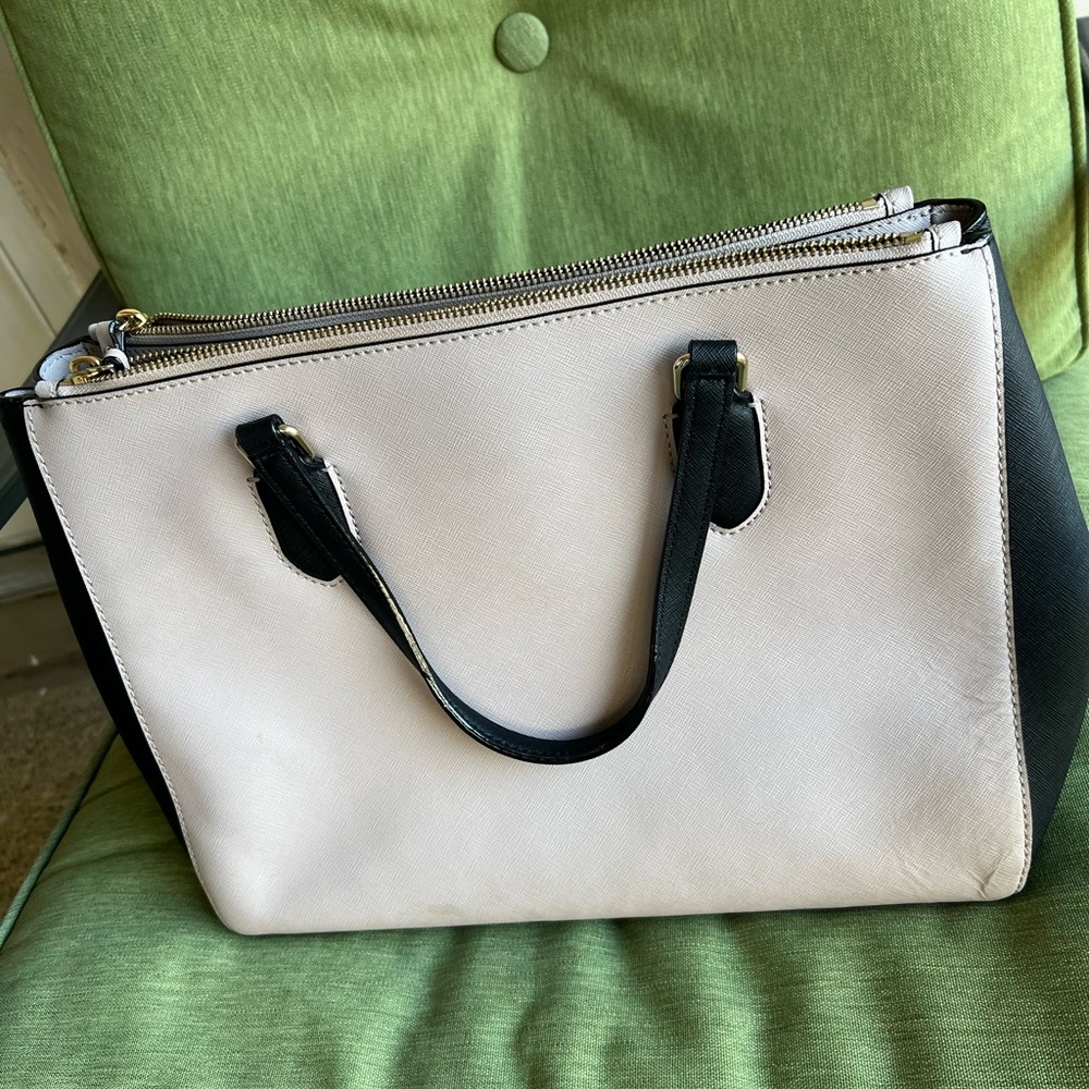 Kate Spade Large Tote Cream/Black - Picture 6 of 11